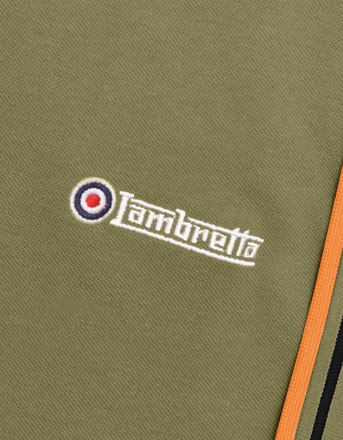 Lambretta Mens Twin Tipped Retro Polo Shirt