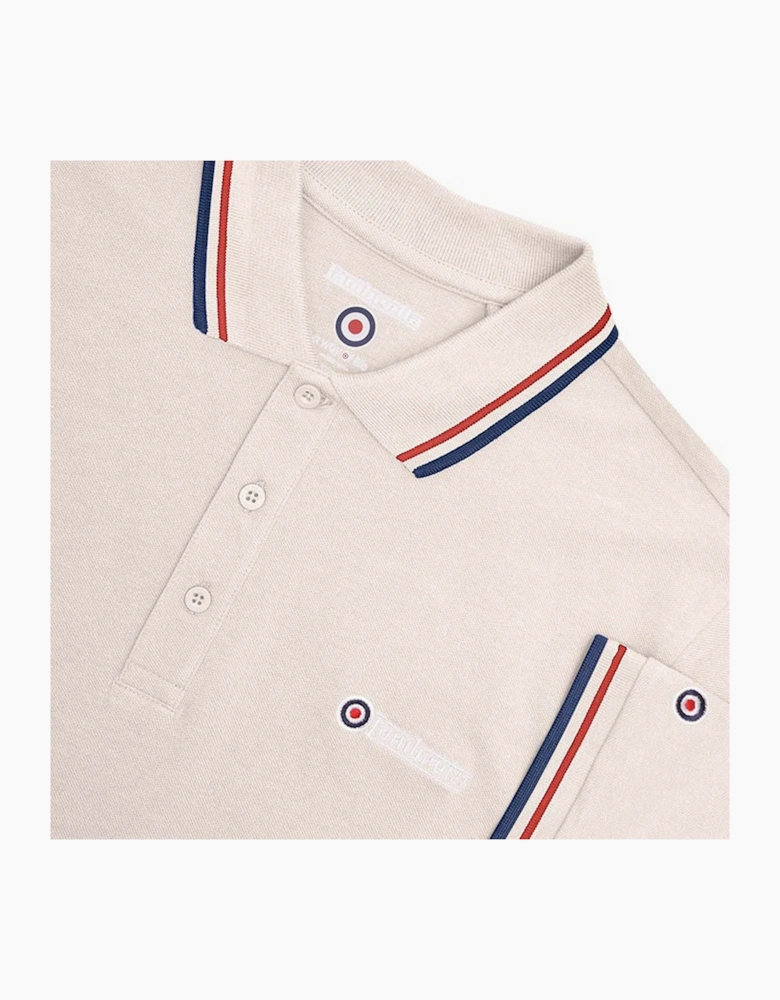 Lambretta Mens Twin Tipped Retro Polo Shirt