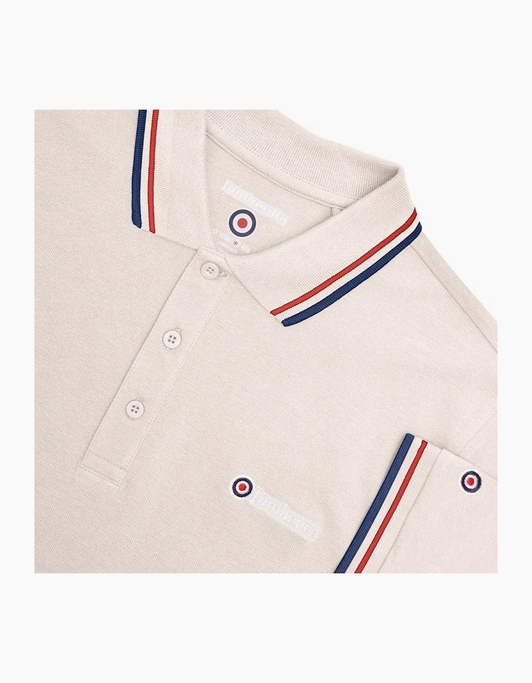 Lambretta Mens Twin Tipped Retro Polo Shirt