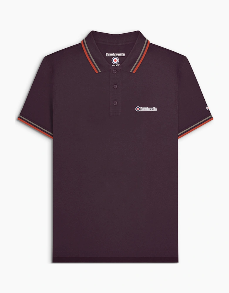 Lambretta Mens Twin Tipped Retro Polo Shirt