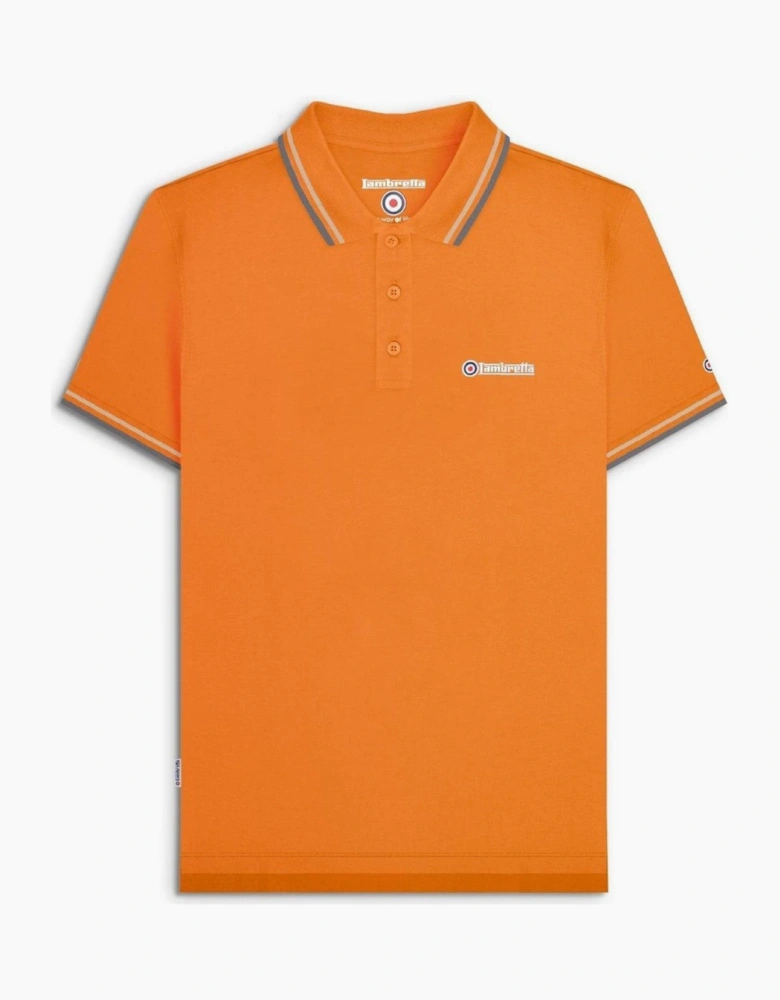 Lambretta Mens Twin Tipped Retro Polo Shirt