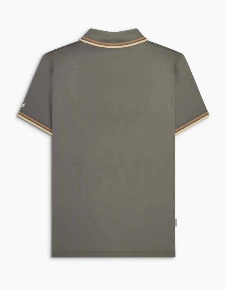 Lambretta Mens Twin Tipped Retro Polo Shirt