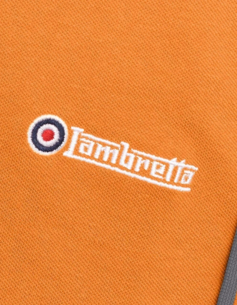Lambretta Mens Twin Tipped Retro Polo Shirt