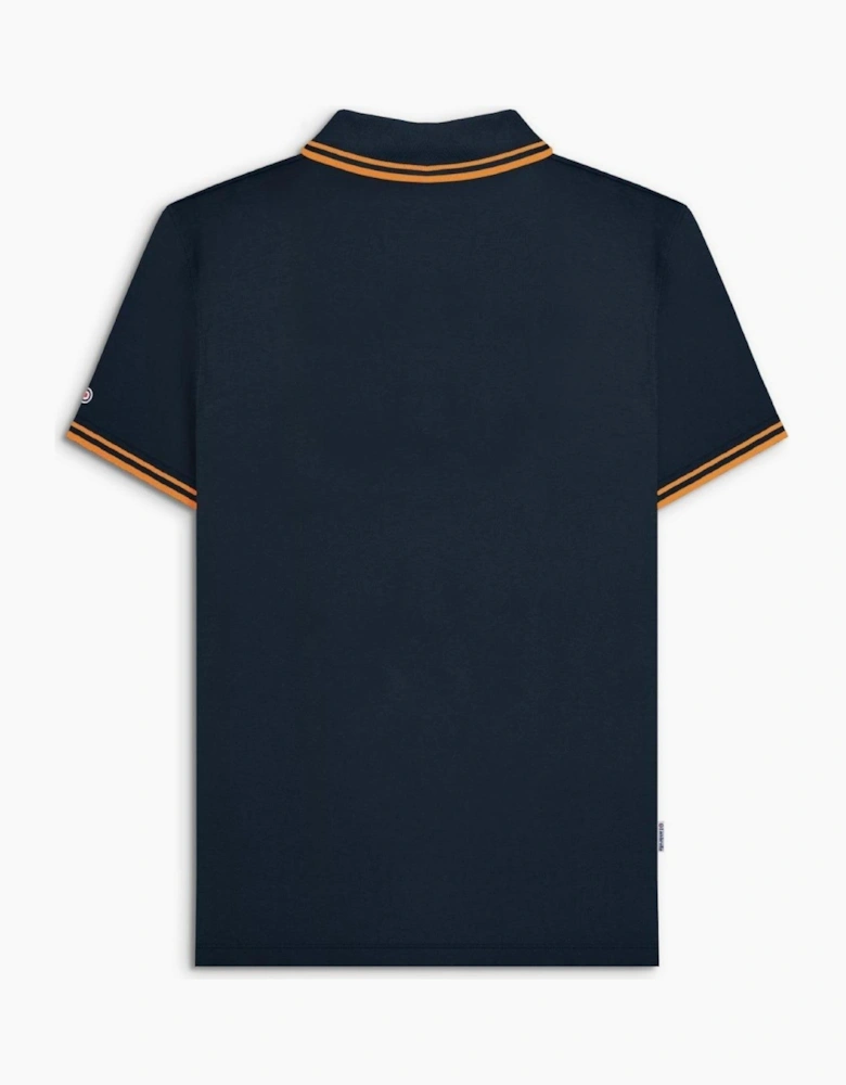 Lambretta Mens Twin Tipped Retro Polo Shirt