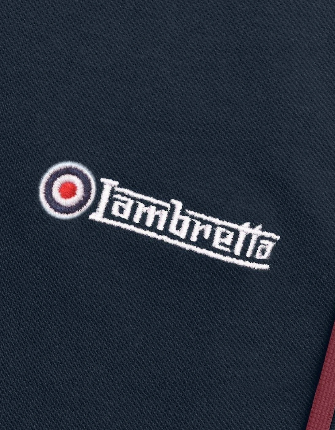 Lambretta Mens Twin Tipped Retro Polo Shirt