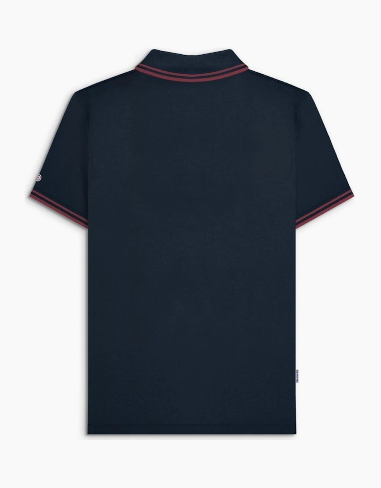 Lambretta Mens Twin Tipped Retro Polo Shirt