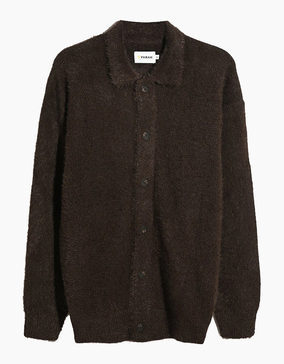 Farah Men's Farah Harman Hairy Cardigan - Brown