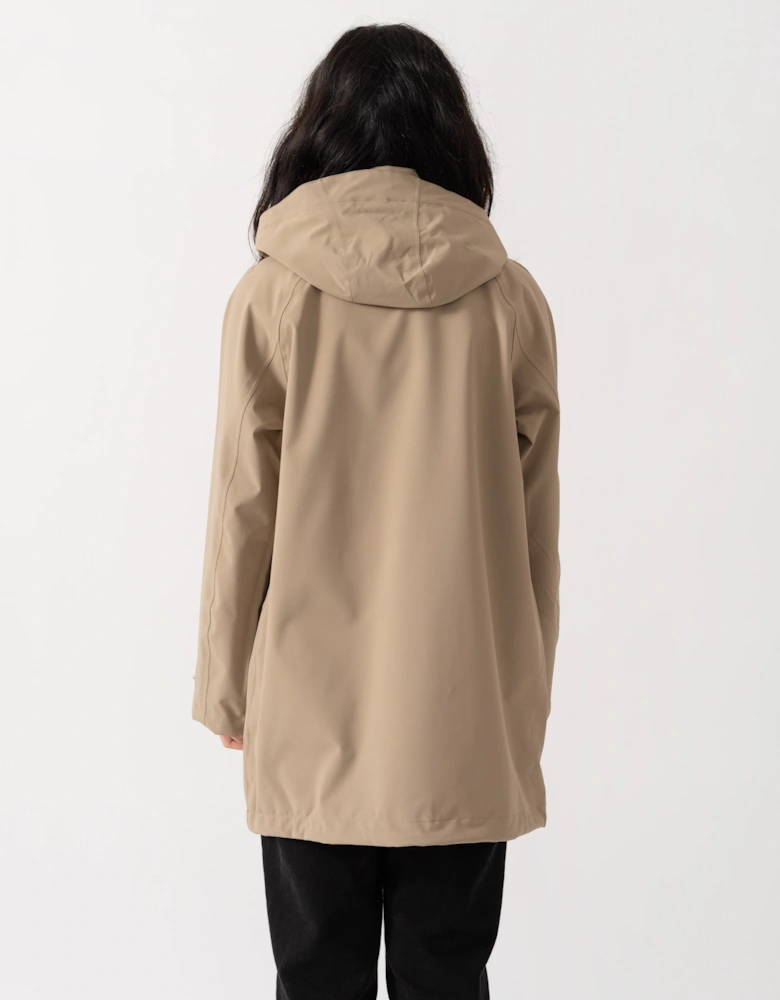 Ilse Jacobsen Gentle Rain Womens Raglan Raincoat - Greige 105