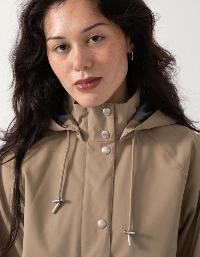 Ilse Jacobsen Gentle Rain Womens Raglan Raincoat - Greige 105