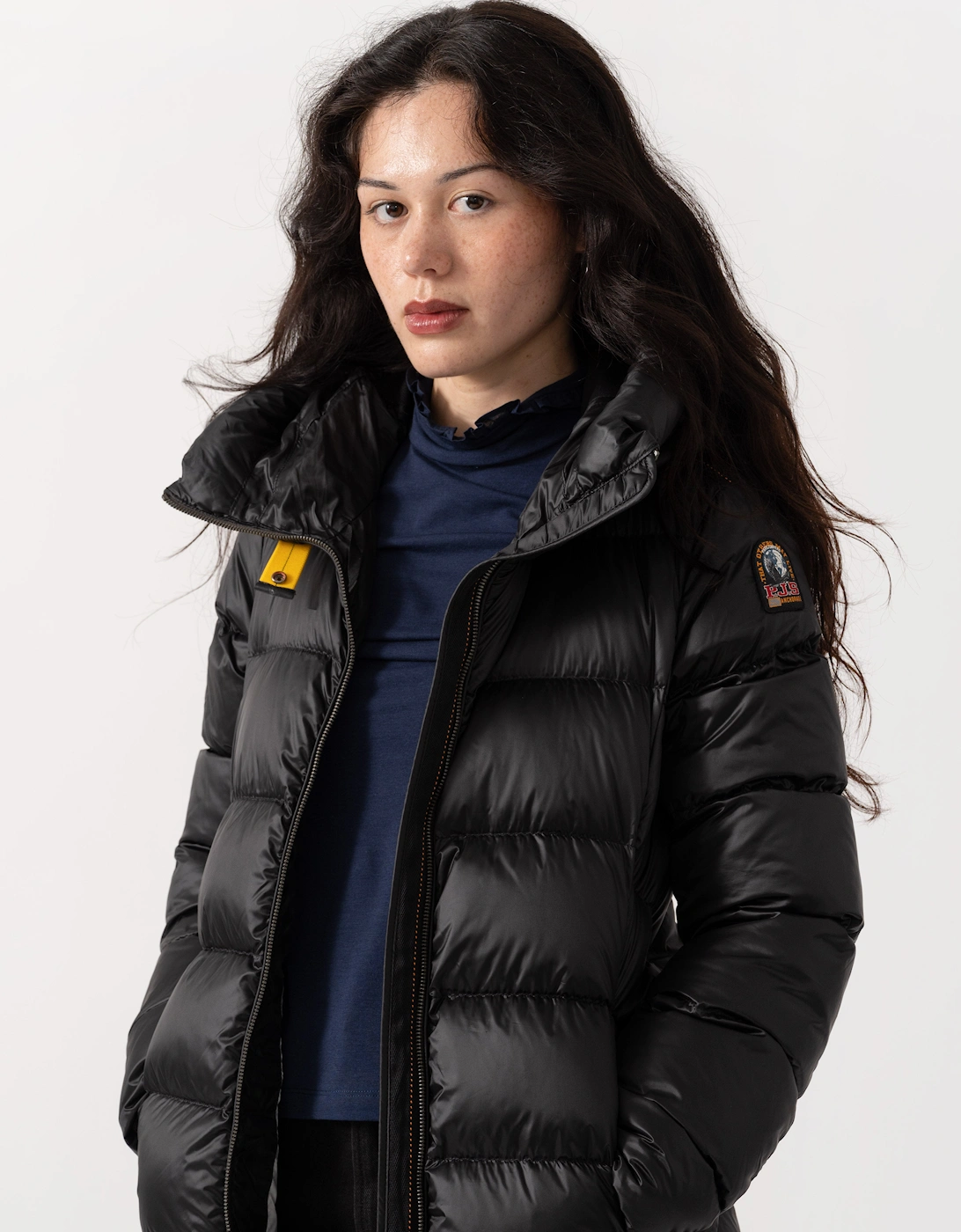 Parajumpers Leah Womens Hooded Down Coat - Black 541