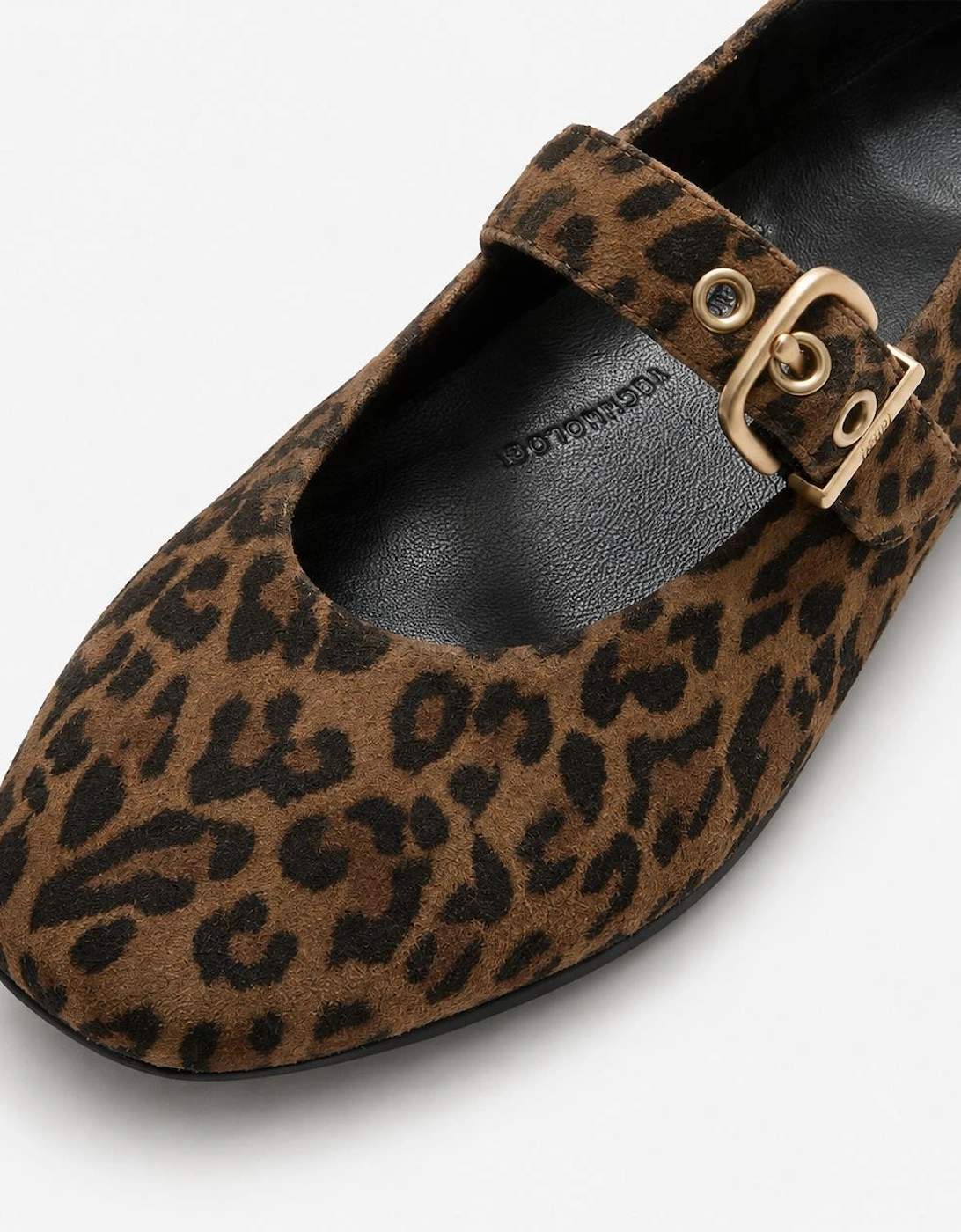 FitFlop DELICATO SUEDE LEOPARD Womens Mary Jane Tan/Black