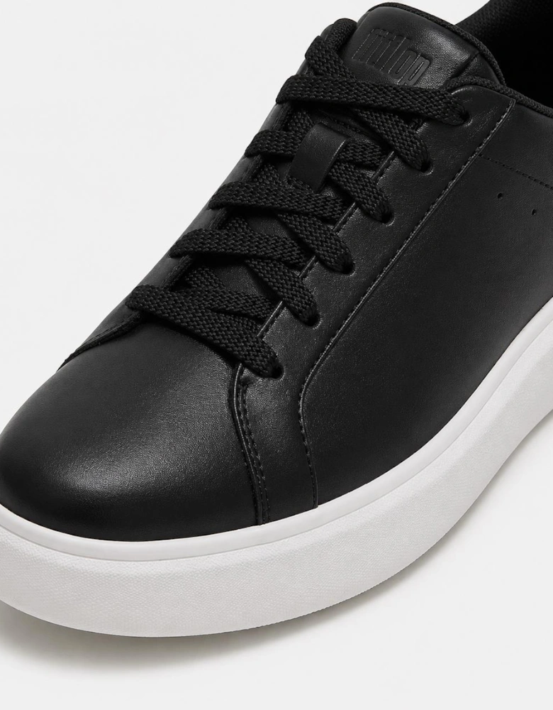 FitFlop RTG LEATHER LACE UP Womens Casual Trainers Black