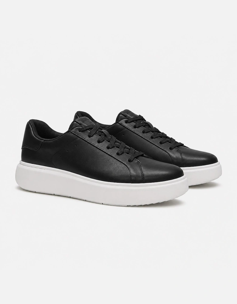 FitFlop RTG LEATHER LACE UP Womens Casual Trainers Black