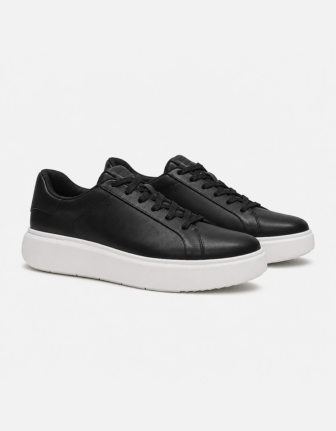 FitFlop RTG LEATHER LACE UP Womens Casual Trainers Black