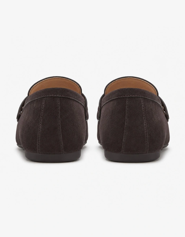 FitFlop DELICATO SUEDE Womens Loafer Shoes Chocolate Brown