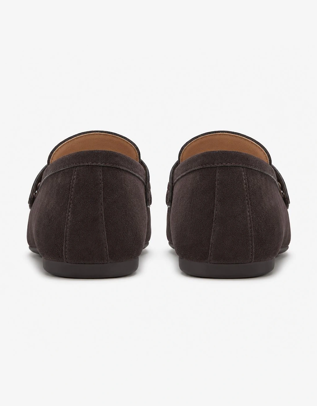 FitFlop DELICATO SUEDE Womens Loafer Shoes Chocolate Brown