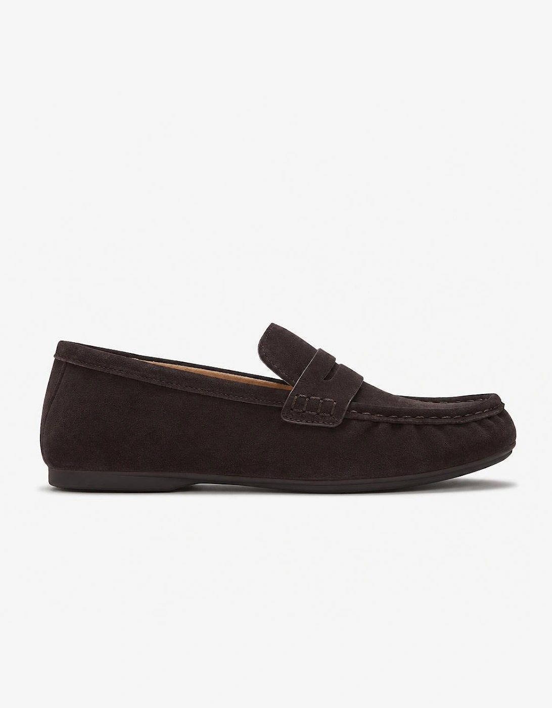 FitFlop DELICATO SUEDE Womens Loafer Shoes Chocolate Brown