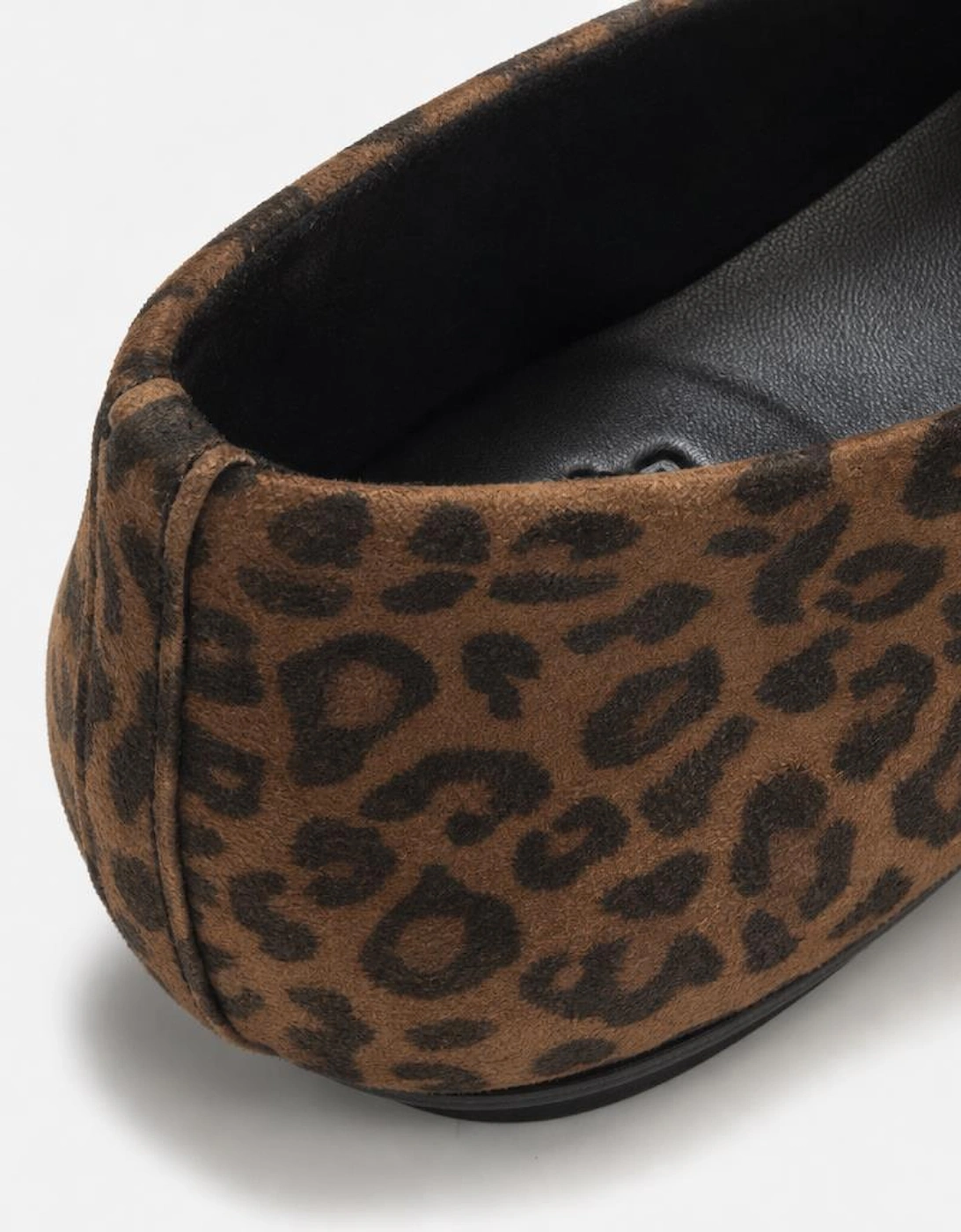FitFlop DELICATO SUEDE LEOPARD Womens Ballerina Shoes Tan/Black