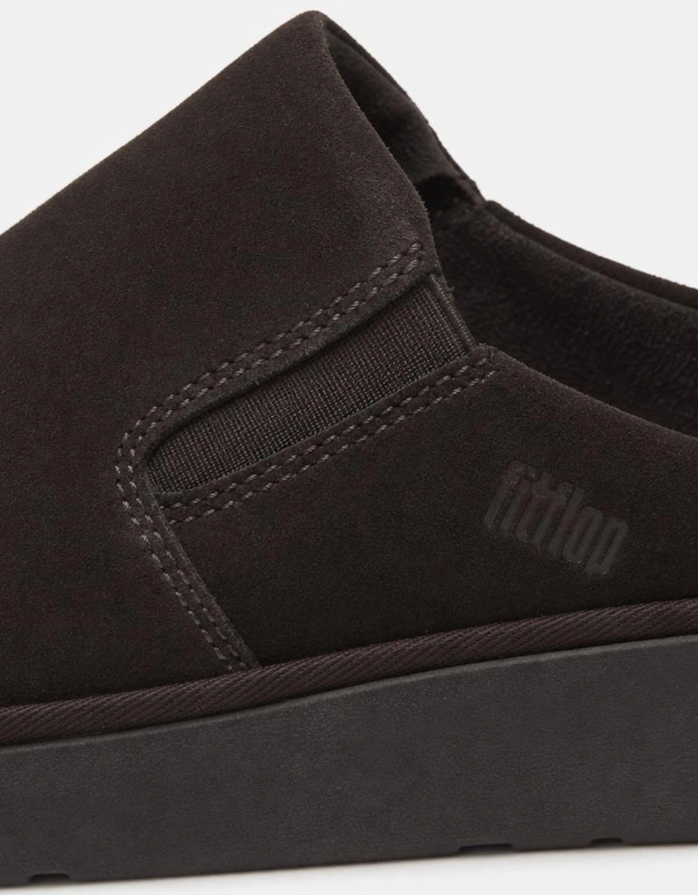 FitFlop GEN-FF ELASTICATED SUEDE Womens Mules Sandals Chocolate Brown