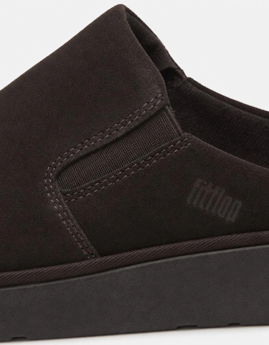 FitFlop GEN-FF ELASTICATED SUEDE Womens Mules Sandals Chocolate Brown