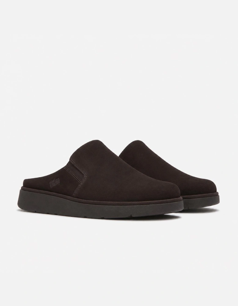 FitFlop GEN-FF ELASTICATED SUEDE Womens Mules Sandals Chocolate Brown