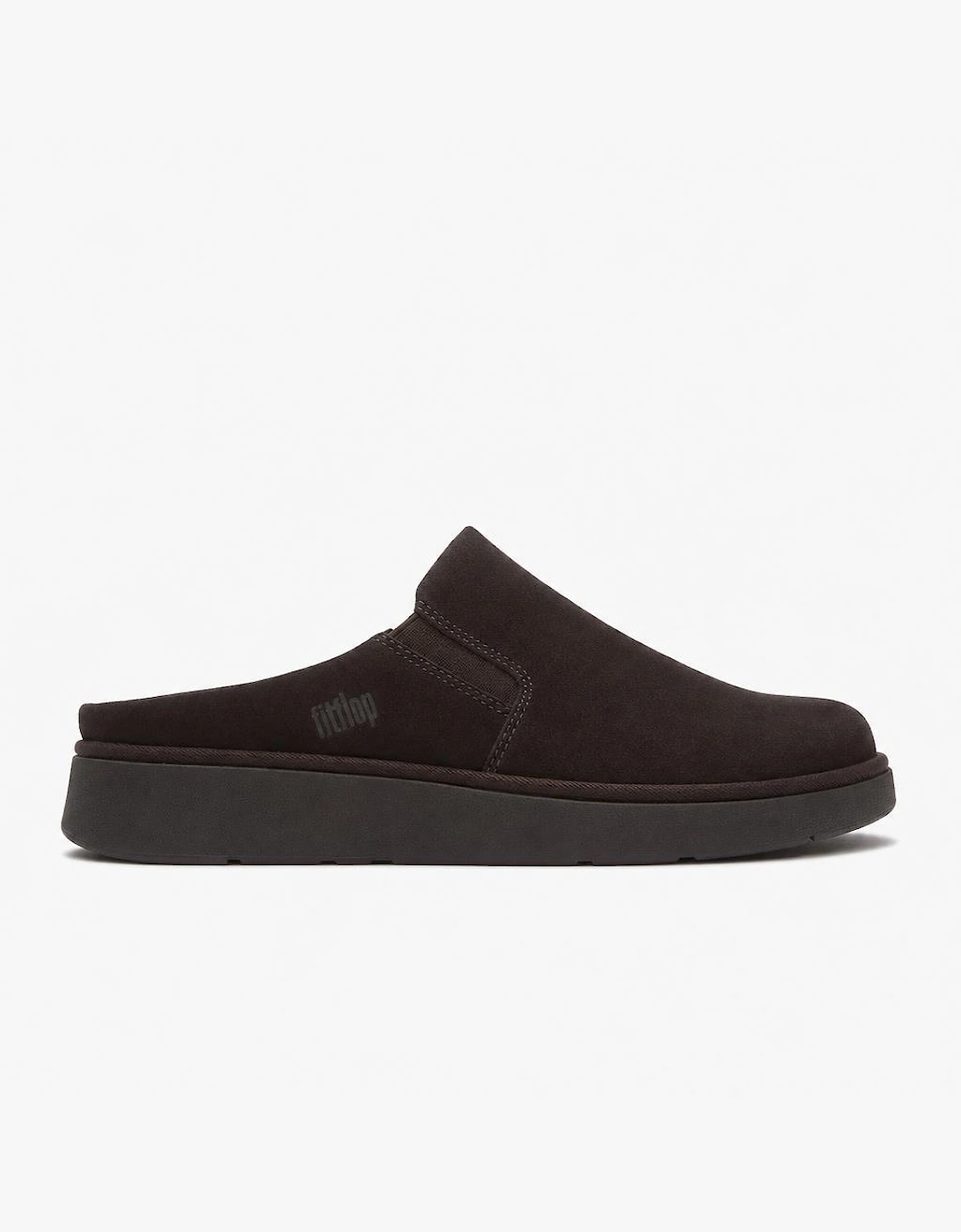 FitFlop GEN-FF ELASTICATED SUEDE Womens Mules Sandals Chocolate Brown