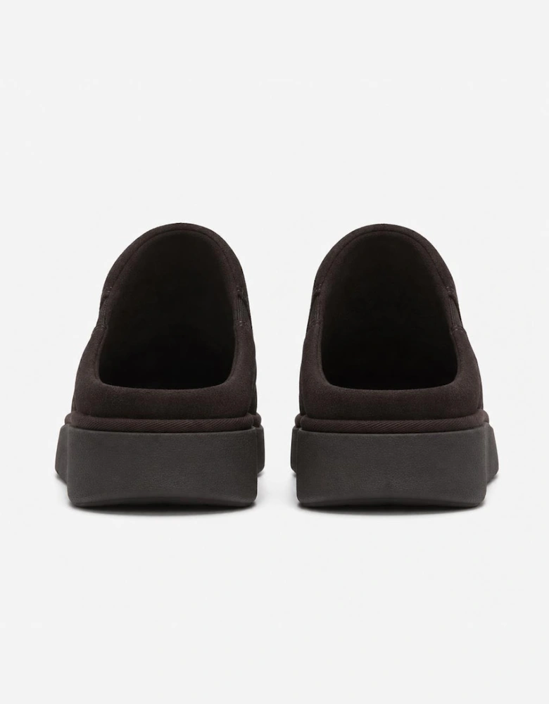 FitFlop GEN-FF ELASTICATED SUEDE Womens Mules Sandals Chocolate Brown