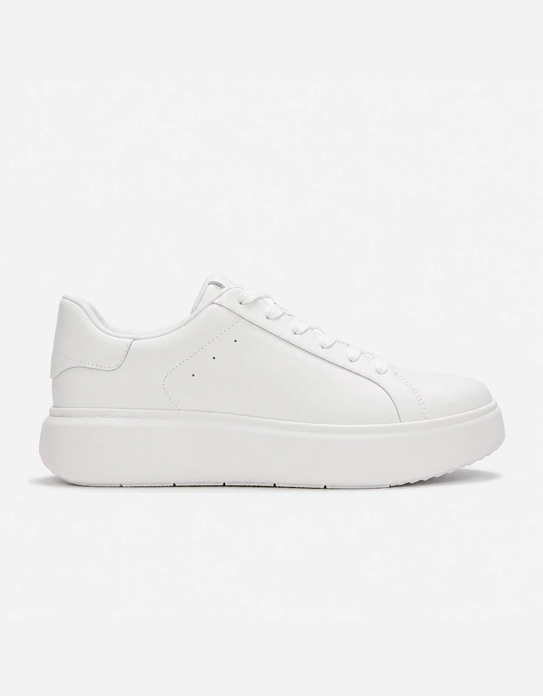 FitFlop RTG LEATHER LACE UP Womens Casual Trainers Urban White