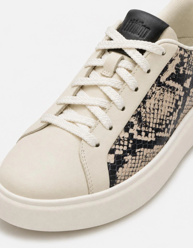 FitFlop RTG SUEDE SNAKE Womens Casual Trainers Hazy Taupe/Black
