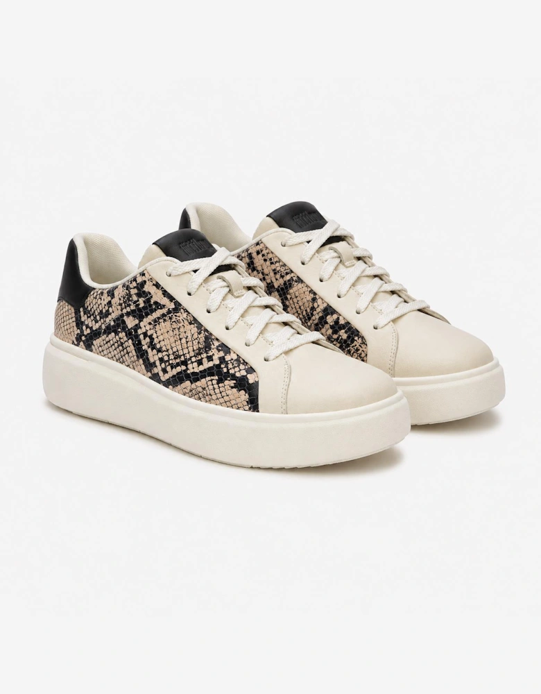 FitFlop RTG SUEDE SNAKE Womens Casual Trainers Hazy Taupe/Black