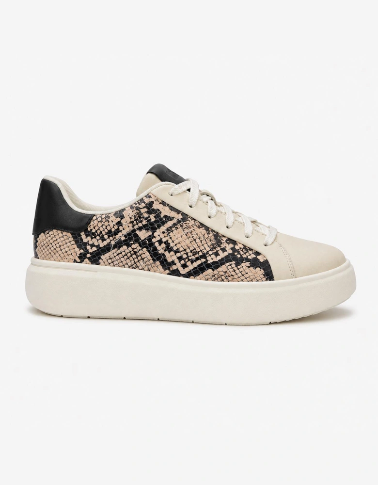 FitFlop RTG SUEDE SNAKE Womens Casual Trainers Hazy Taupe/Black