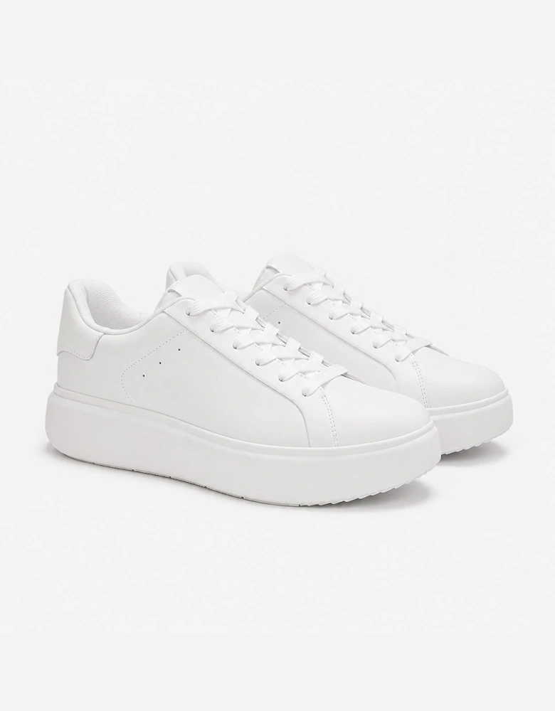 FitFlop RTG LEATHER LACE UP Womens Casual Trainers Urban White