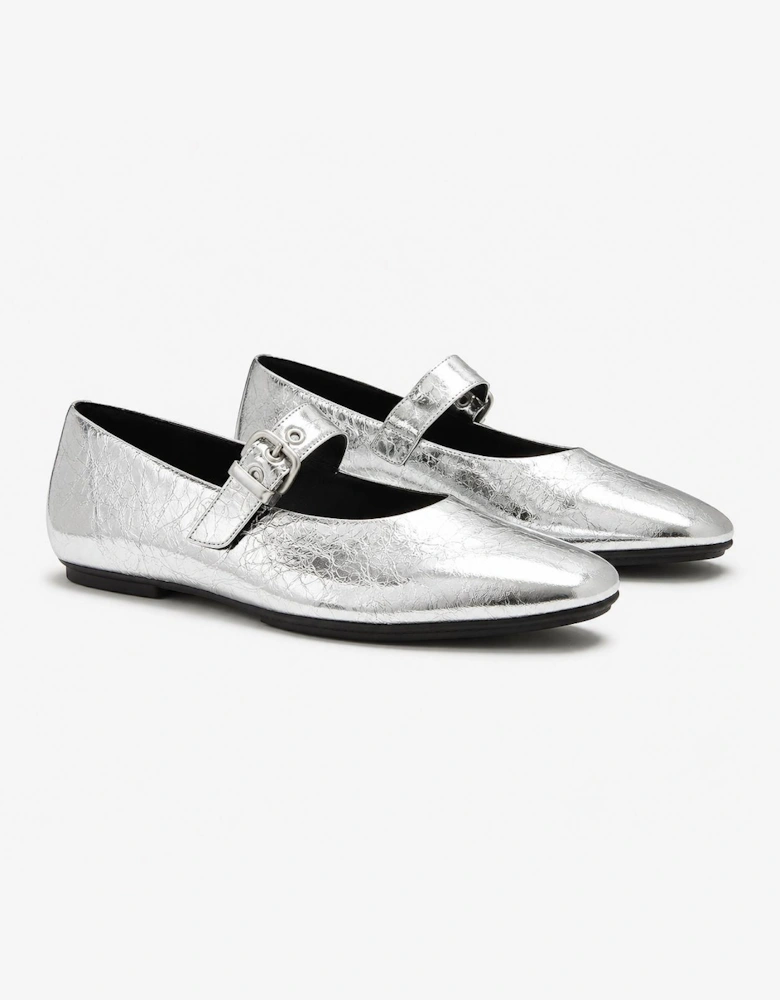 FitFlop DELICATO METALLIC Womens Mary Jane Silver
