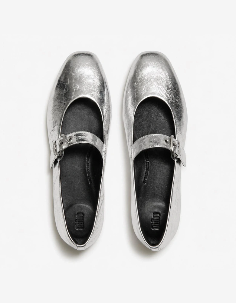 FitFlop DELICATO METALLIC Womens Mary Jane Silver
