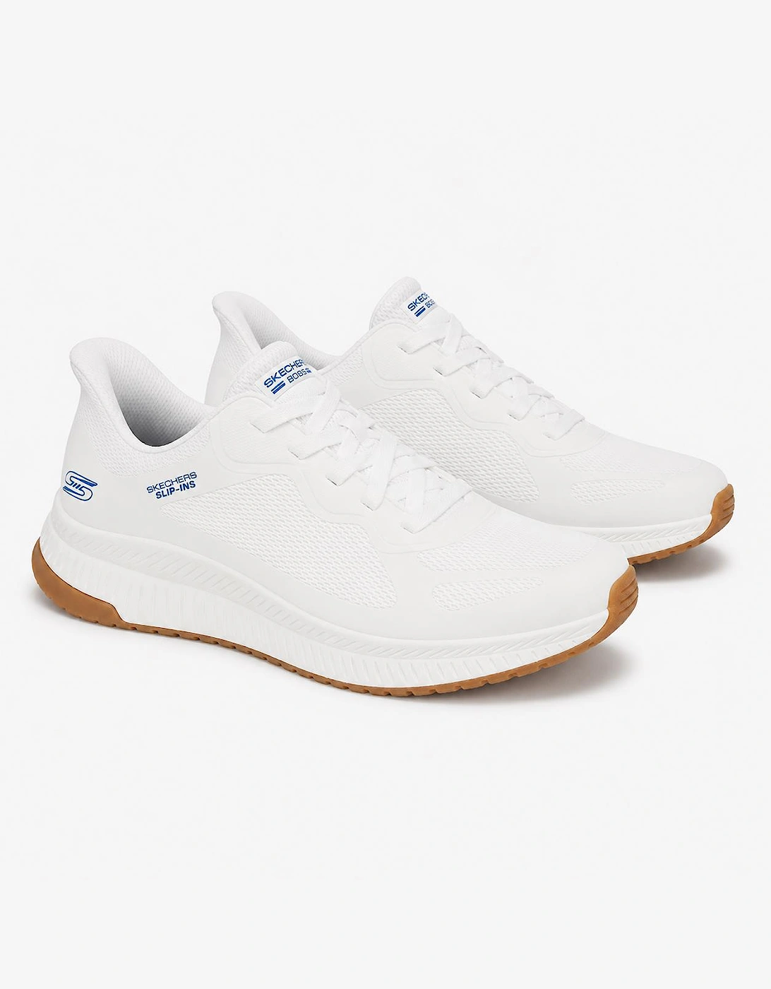 Skechers BOBS SPORT SQUAD CHAOS 4 Mens Casual Trainers White