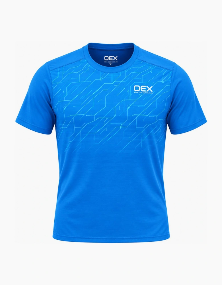OEX Helmer T-Shirt Azure