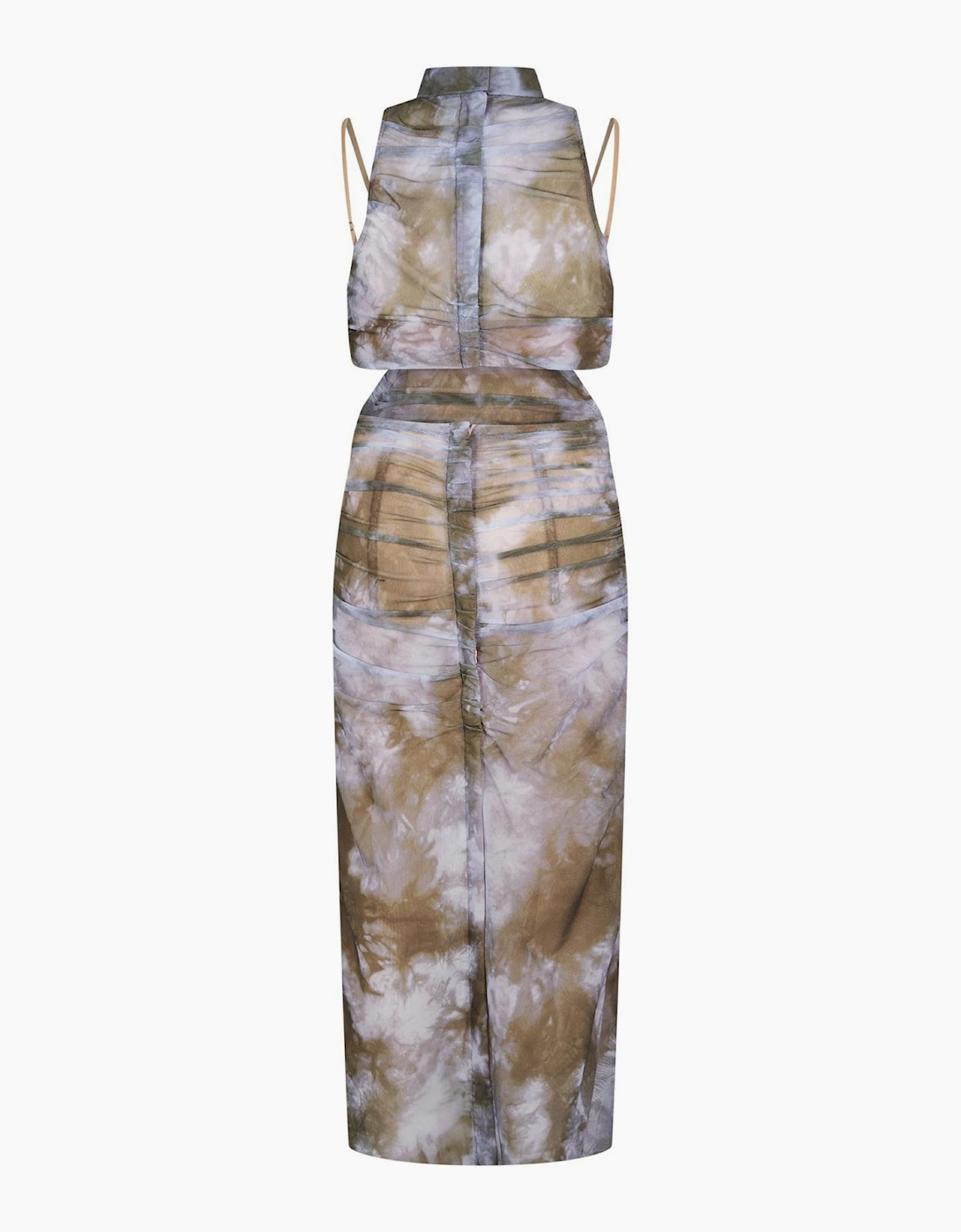 High Neck Maxi Bodycon Dress