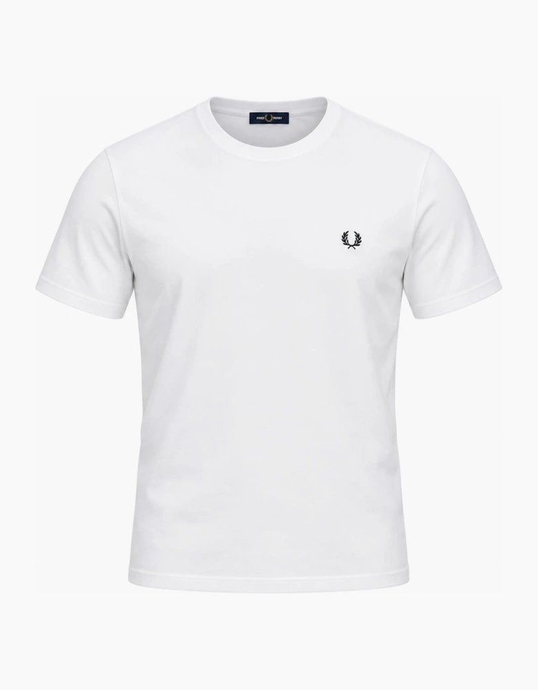 Fred Perry Ringer T-Shirt White