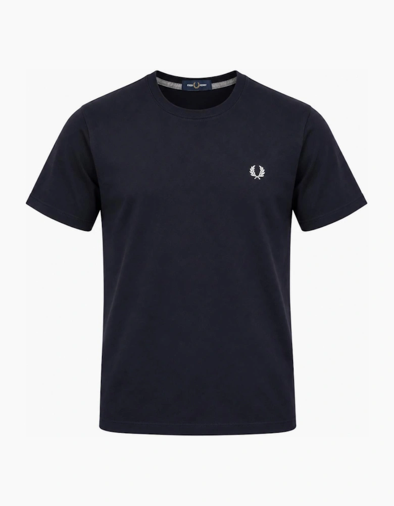 Fred Perry Crew Neck T-Shirt Navy Blue