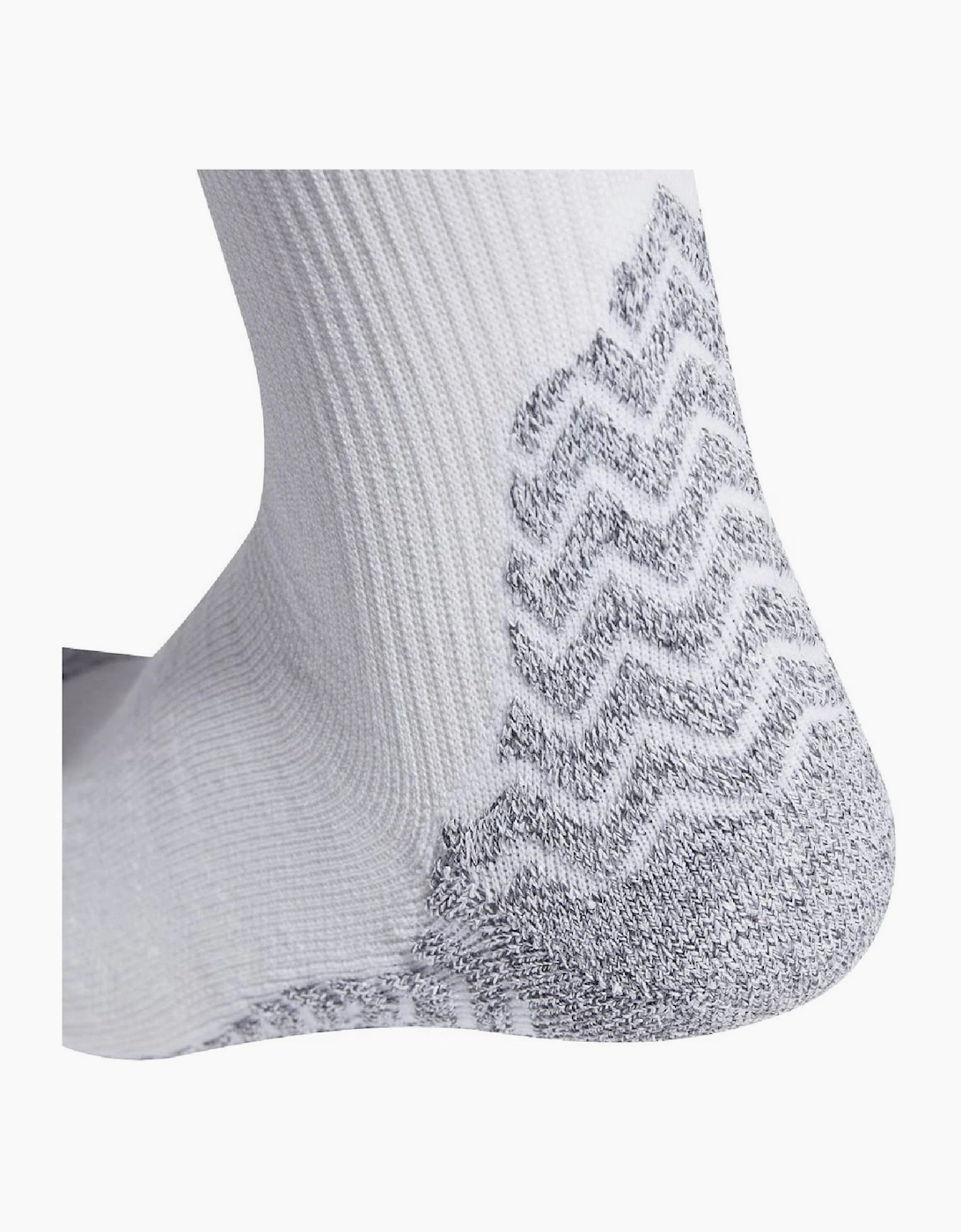 Football Grip Knitted Crew Cushioned Socks