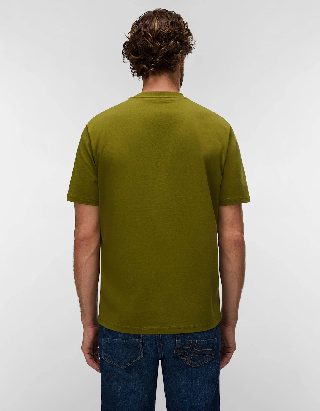 Napapijri Small Box Mens Short Sleeve T-Shirt - Avocado G4C