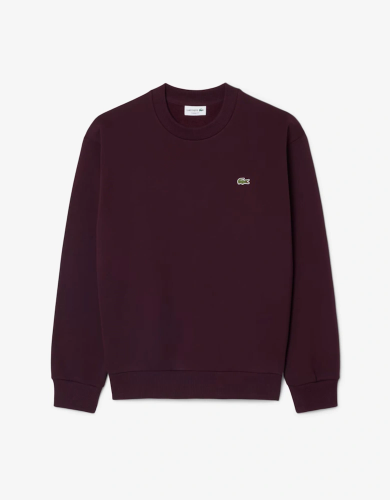 Lacoste Fleece Mens Classic Fit Sweater - Dark burgundy 3KE