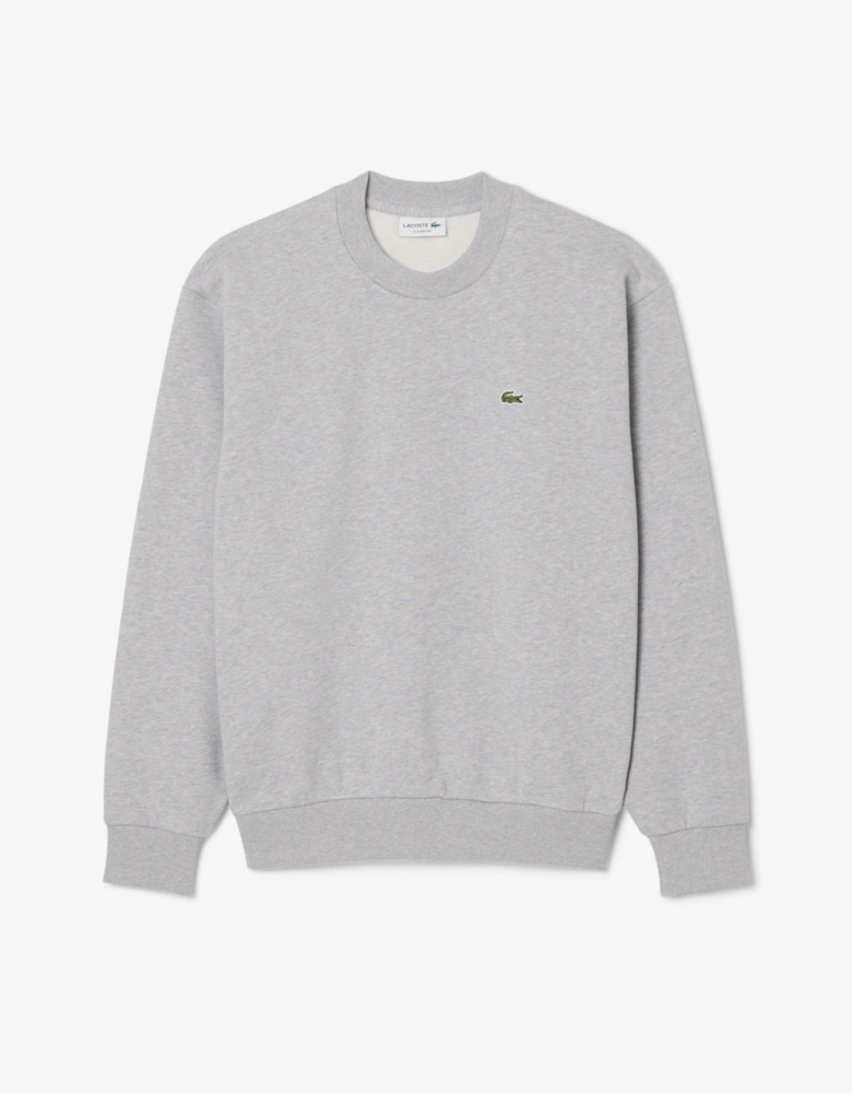Lacoste Fleece Mens Classic Fit Sweater - Silver Chine CCA