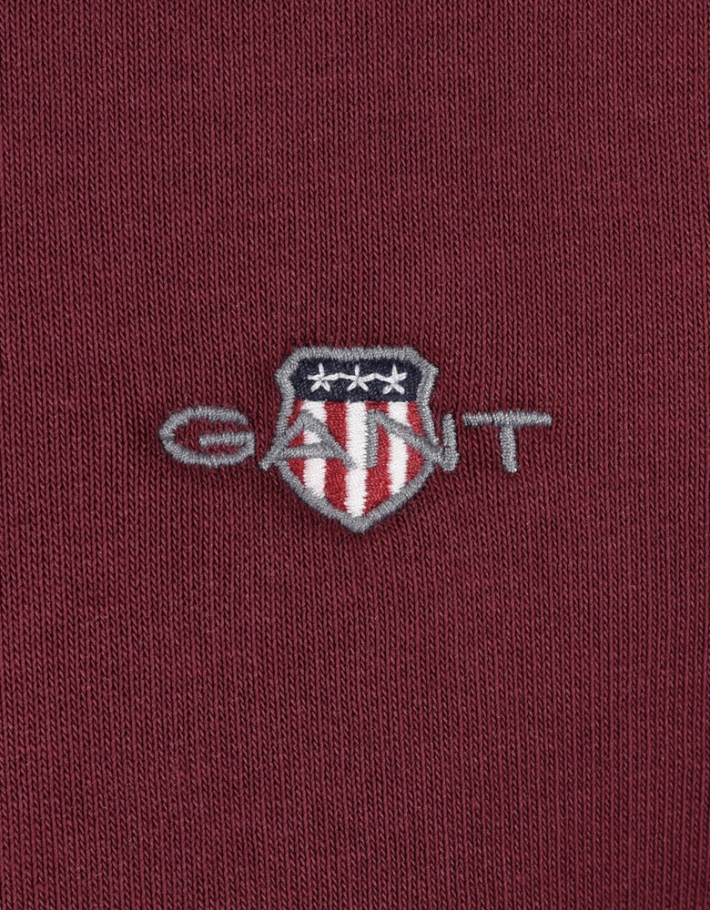 GANT REG SHIELD HOODIE DEEP GRAPE WINE