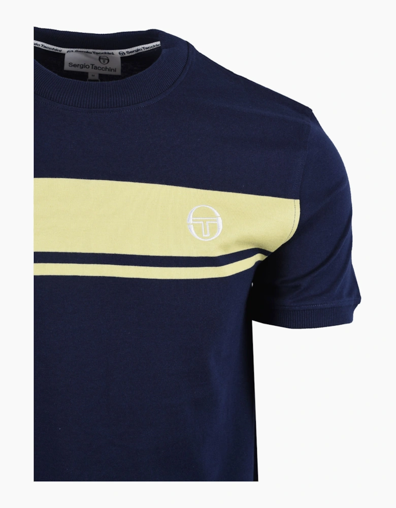 SERGIO TACCHINI MASTER T-SHIRT MARITIME BLUE/CELERY GREEN