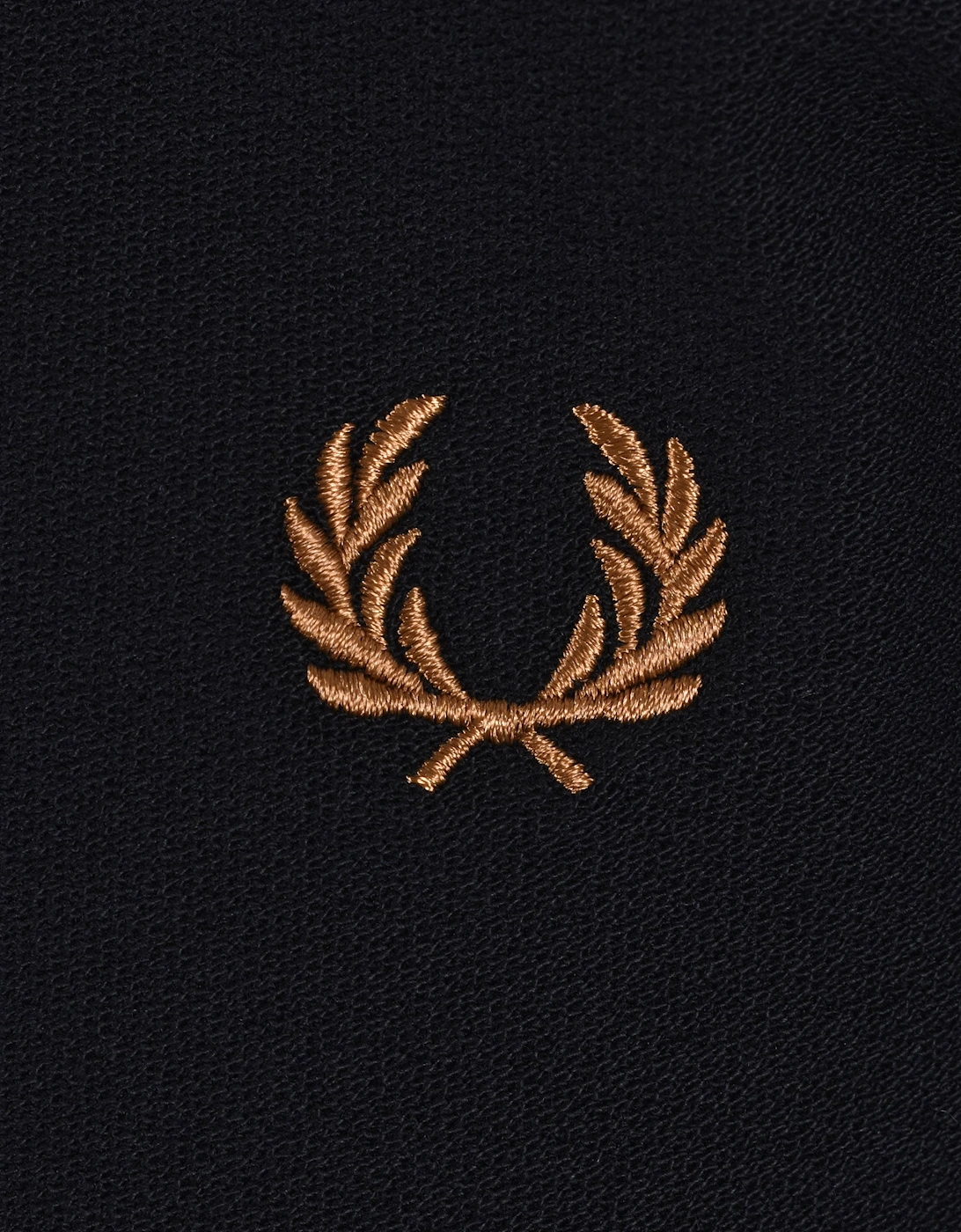 FRED PERRY CREPE PIQUE POLO SHIRT BLACK
