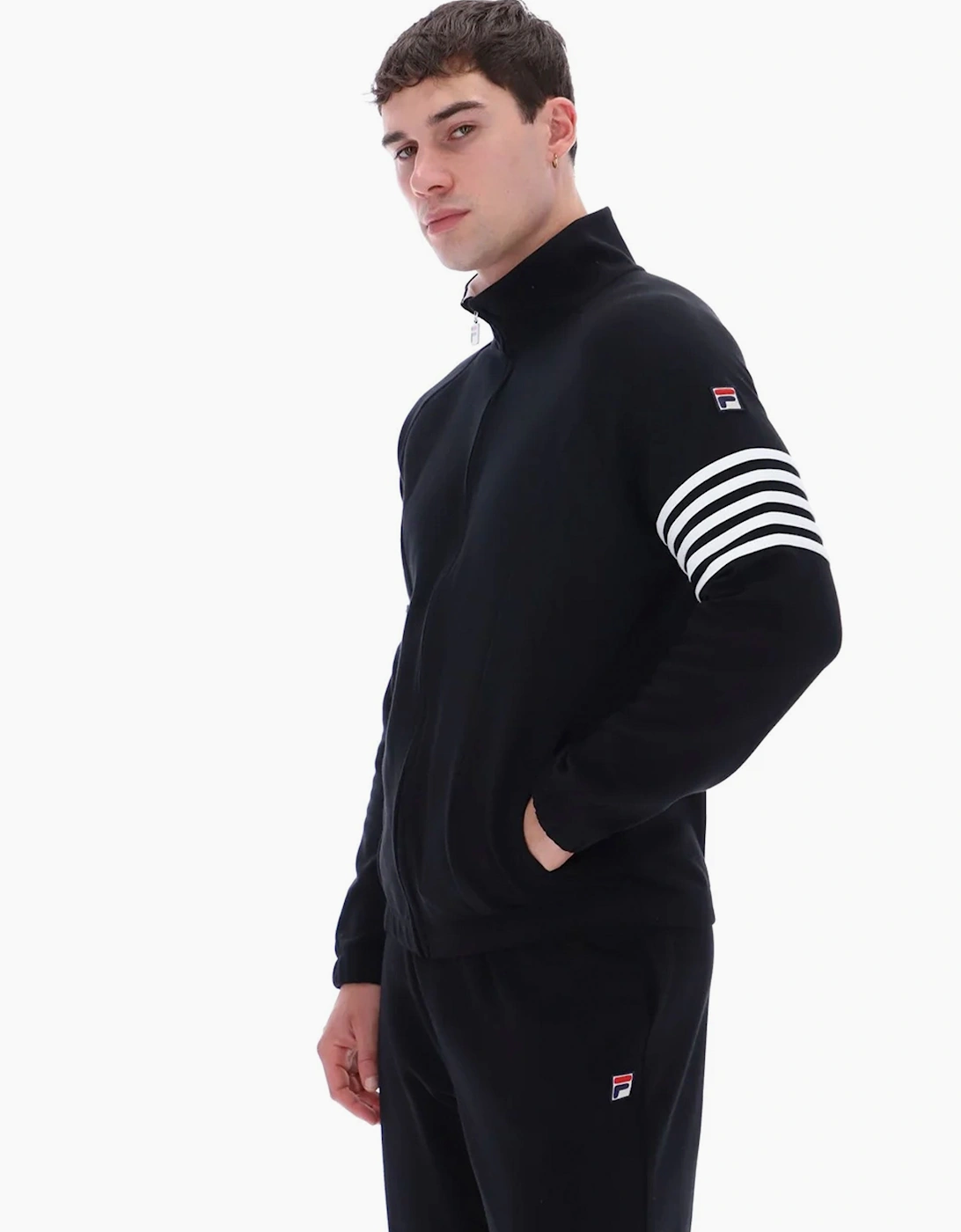 FILA PATRICE CUT AND SEW TRACK JACKET BLACK/WHITE