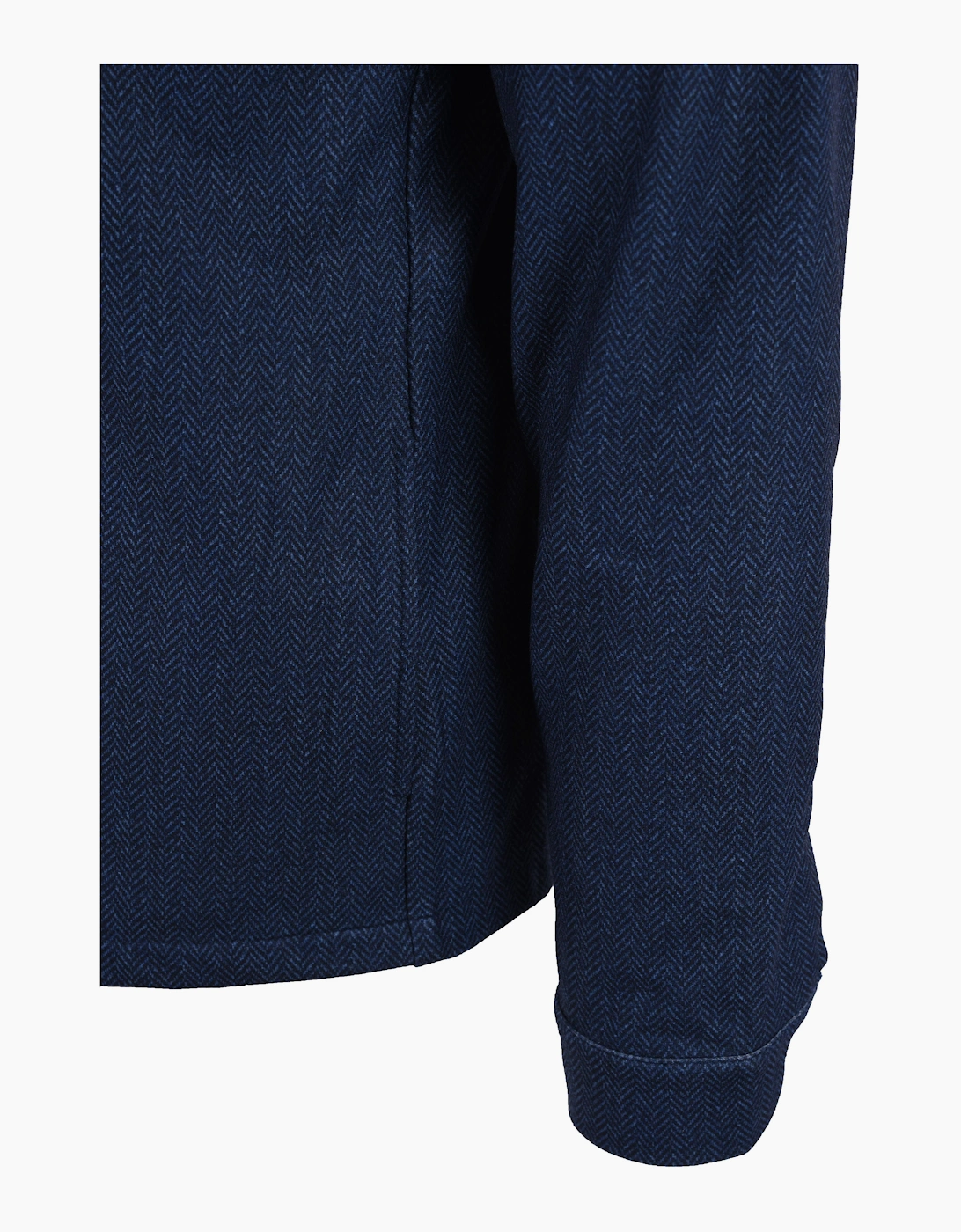 R2 HERRINGBONE OVERSHIRT NAVY