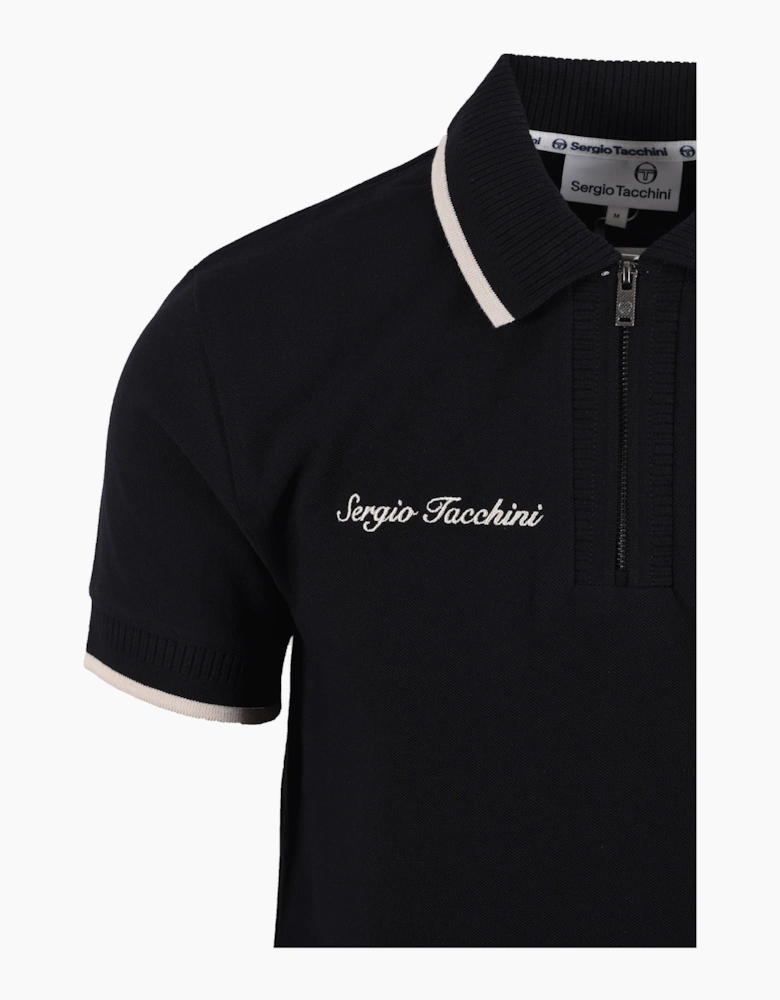 SERGIO TACCHINI DAVIDE POLO SHIRT BLACK