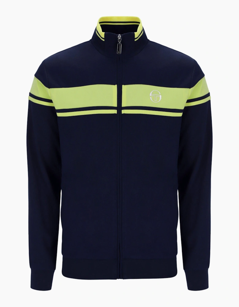 SERGIO TACCHINI DAMARINDO TRACK TOP MARITIME BLUE/CELERY GREEN